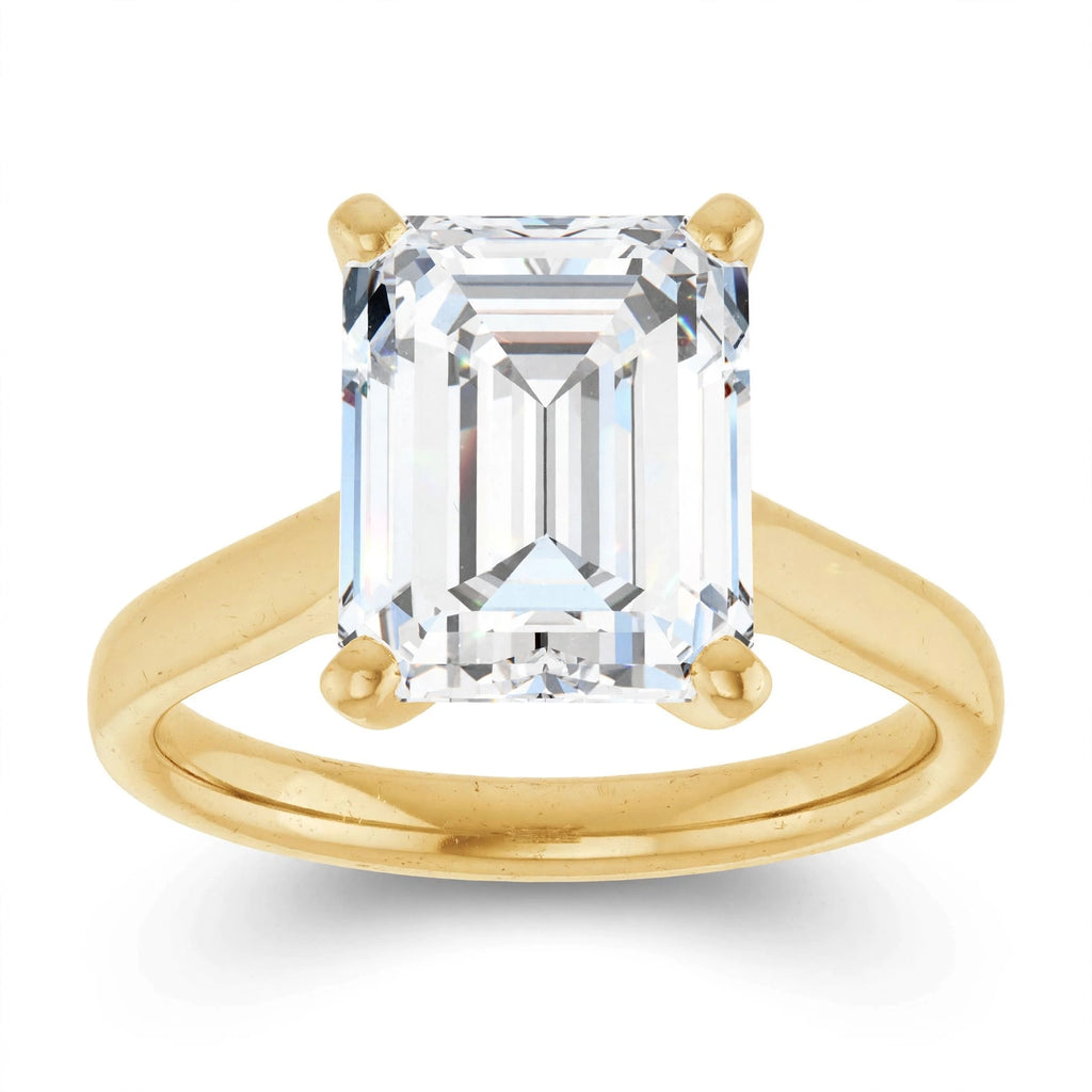 14K Yellow Gold Lab-Grown Diamond Engagement Ring