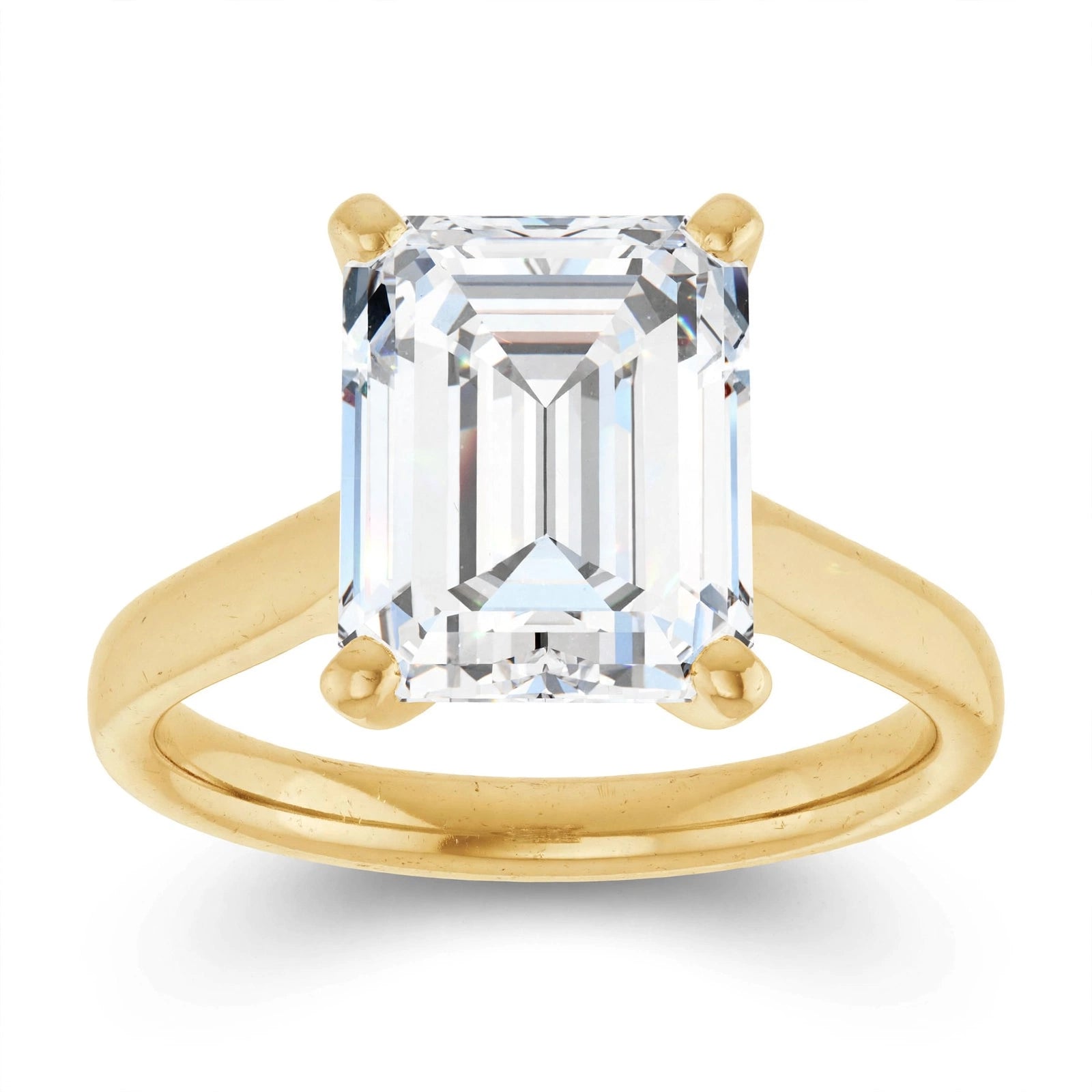14K Yellow Gold Lab-Grown Diamond Engagement Ring