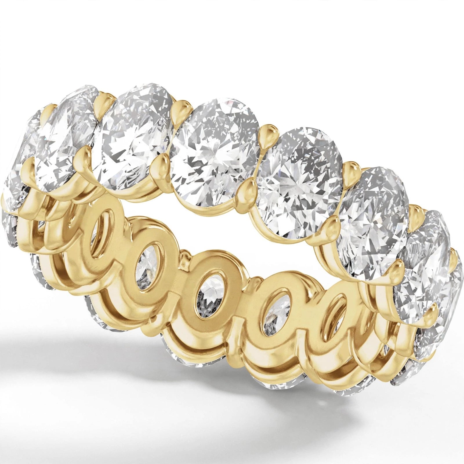 14K Yellow Gold 10 1/6 CTW Lab-Grown Diamond Low Profile Eternity Band