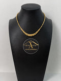 Anyel's 14K Polished Byzantine 11.0mm Graduated 18 inch Necklace
