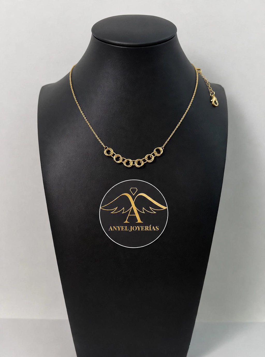 Anyel's 14K Polished Circles 16 Inch Necklace with 2 Inch extender