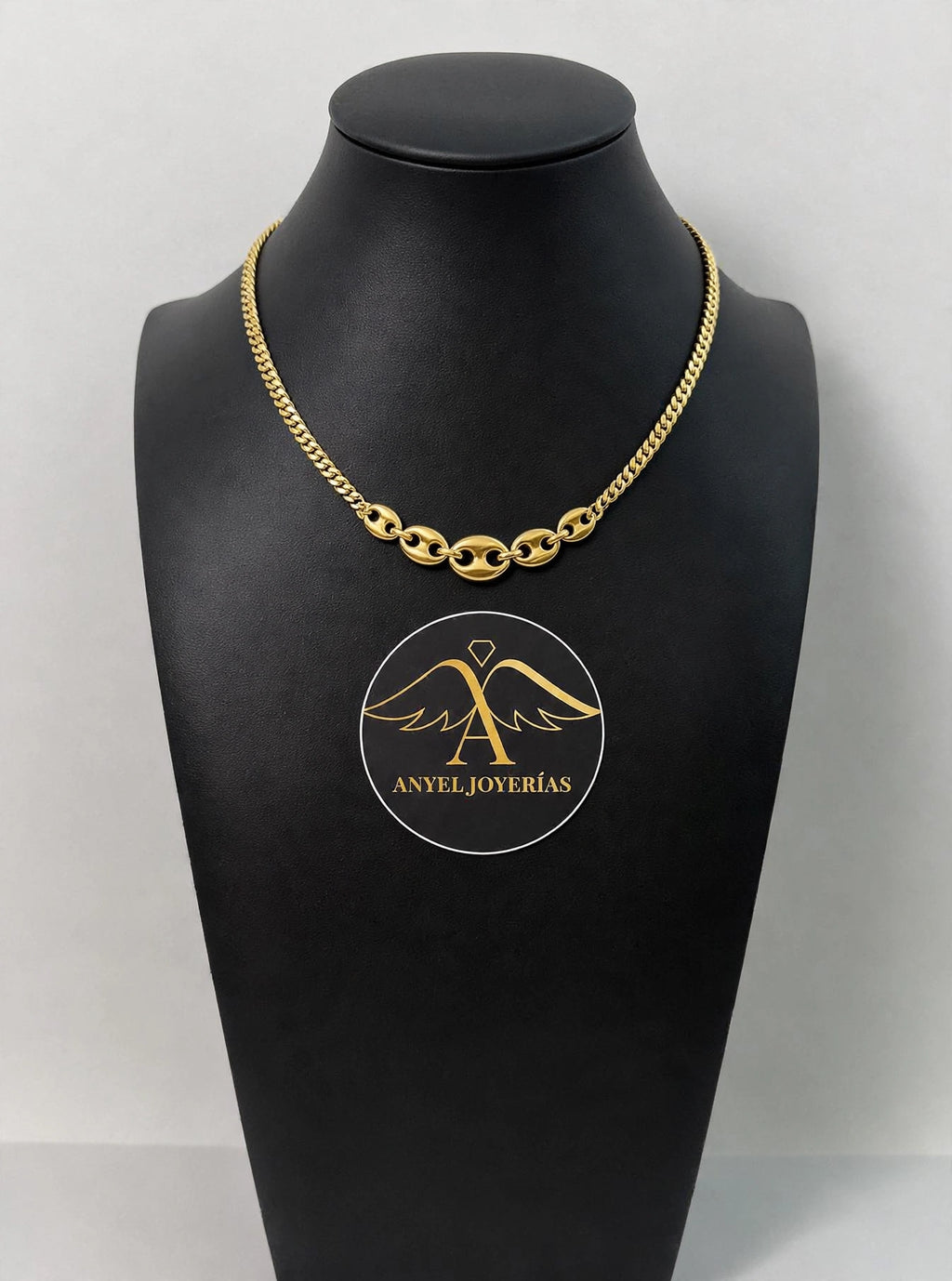 Anyel's 14K Polished Fancy Curb Link Necklace