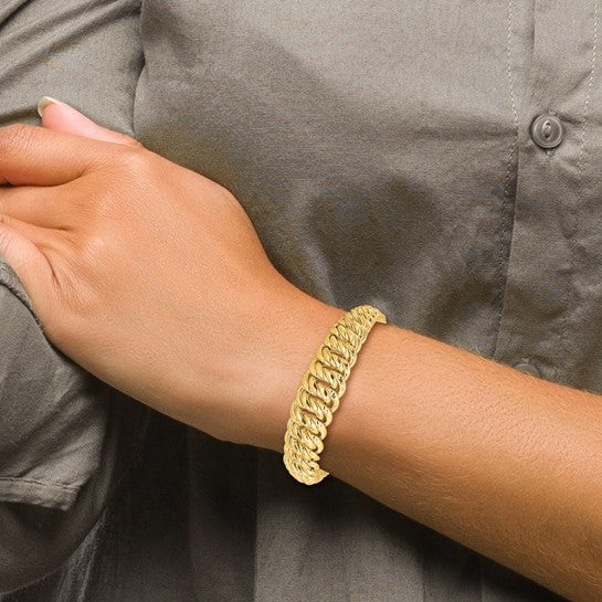 Princess 14K Fancy Link Bracelet