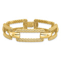 Anyel's 14K Polished and Textured Fancy Bracelet