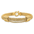 Anyels 14K Polished and Diamond-cut Fancy Bracelet