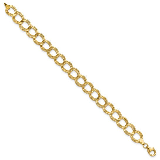 Anyel's 14K Polished 9.4mm Fancy Circle Link 7 inch Bracelet