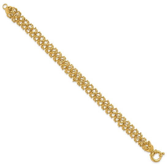 Anyel's 14K Polished Woven Link Bracelet