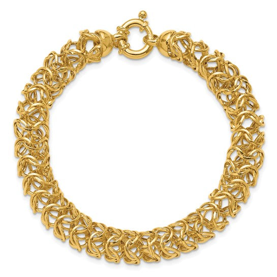 Anyel's 14K Polished Woven Link Bracelet