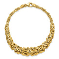 Anyel's 14K Polished Byzantine Graduated Bracelet