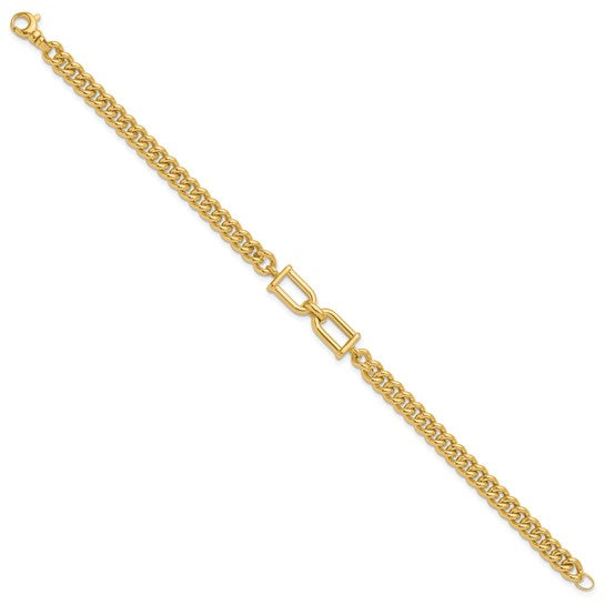 Anyel's 14K Polished Fancy Link 7.5 inch Bracelet