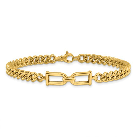 Anyel's 14K Polished Fancy Link 7.5 inch Bracelet