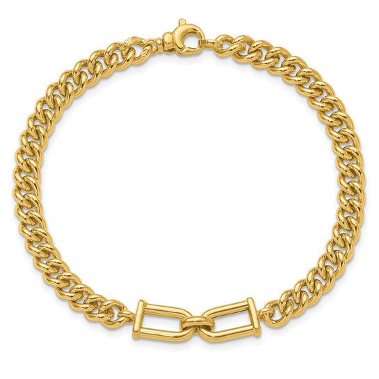 Anyel's 14K Polished Fancy Link 7.5 inch Bracelet