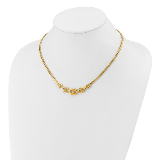 Anyel's 14K Polished Fancy Curb Link Necklace