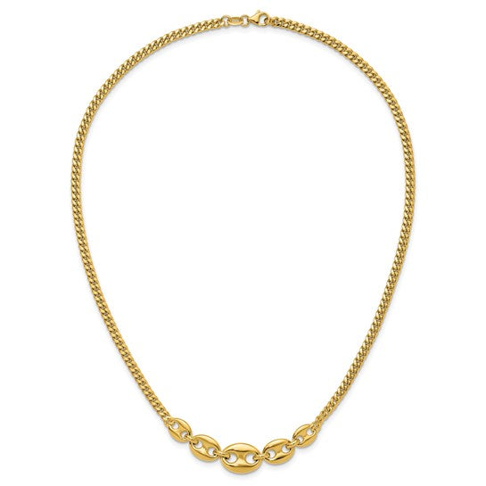 Anyel's 14K Polished Fancy Curb Link Necklace