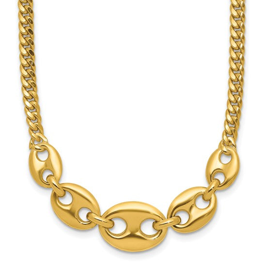 Anyel's 14K Polished Fancy Curb Link Necklace