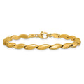 Anyel's 14K Polished and Satin 4.2mm Fancy Link Bracelet