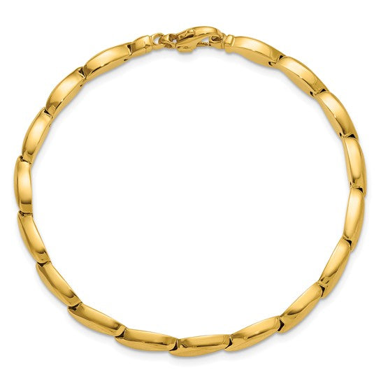 Anyel's 14K Polished and Satin 4.2mm Fancy Link Bracelet