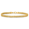 Anyel's 14K Polished and Textured Fancy 7.5 inch Bracelet