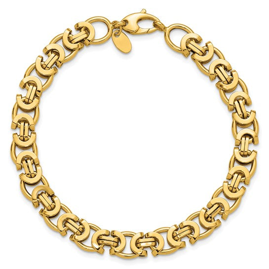 Anyel's 14K Polished 4.5mm Fancy Link 7.75 inch Bracelet