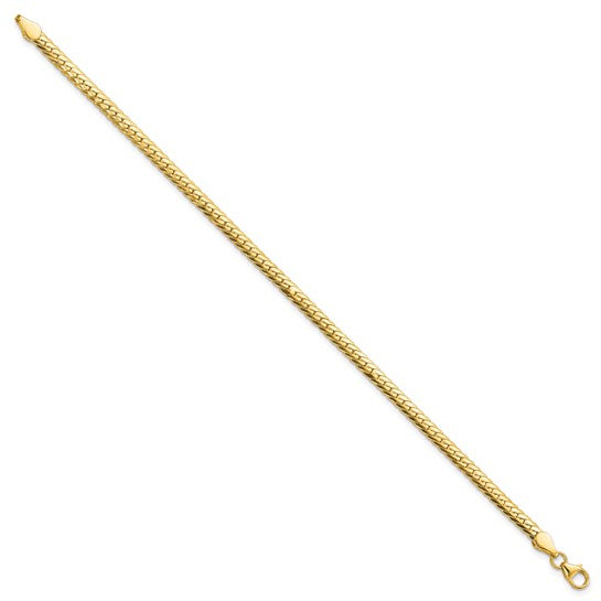 Leslie's 10K Yellow Gold with Rhodium D/C Bracelet