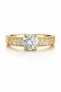 Brillo Clásico – Anillo Solitario en Oro 14K