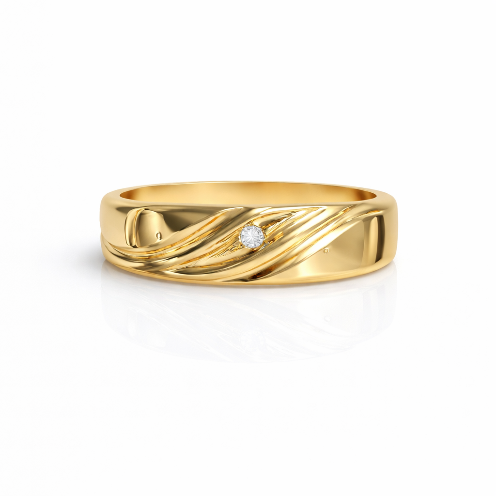 Fuerza Dorada – Anillo en Oro 14K