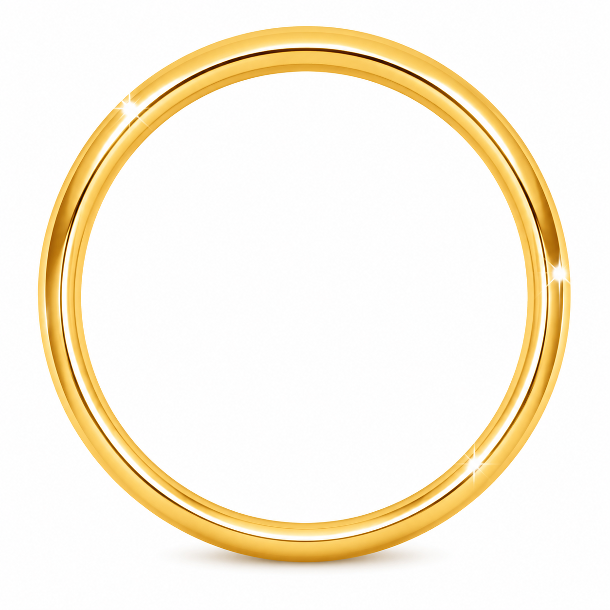 Classic Yellow Gold Wedding Band – 6 mm